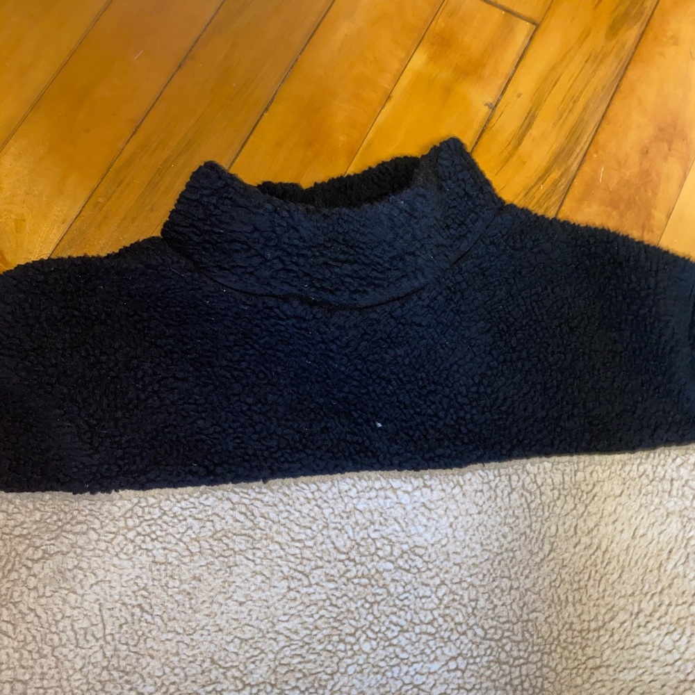 Tri colored Sherpa sweater